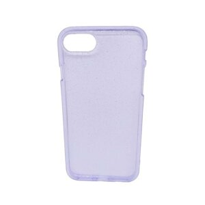 Чехол для Apple iPhone 7/8 гелевый с блестками BOOSTAR фиолетовый