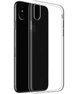 Чехол для Apple iPhone XS Max гелевый тонкий 0,5mm прозрачный