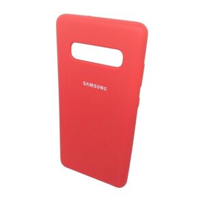 Чехол для Samsung Galaxy S10 Plus силиконовый красного цвета