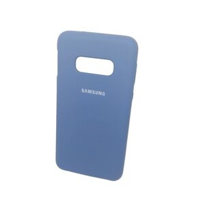 Чехол для Samsung Galaxy S10e силиконовый синего цвета
