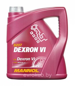 Масло трансмиссионное Mannol Dexron ATF VI ( 5 литров канистра)