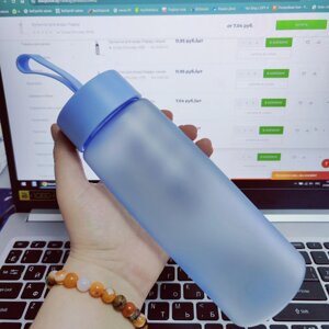 Бутылка для воды Aura 500 мл. Матовая, свободная от бисфенола А, Голубой