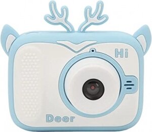 Детский цифровой мини фотоаппарат Childrens fun Camera (экран 2 дюйма, фото, видео, 5 встроенных игр) Розовый