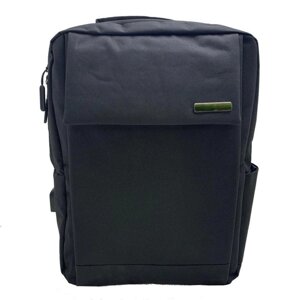 Городской рюкзак Кембридж с USB и отделением для ноутбука до 14.5"Черный