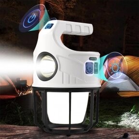 Кемпинговый ручной фонарь-лампа Outdoor camping light SL-008 (USB, солнечная батарея, 6 режимов работы, функция