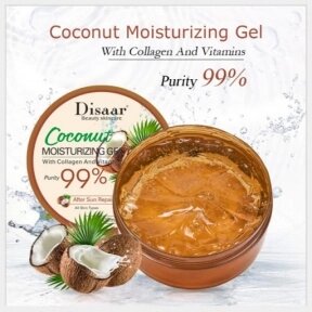 Ликвидация Гель универсальный для лица и тела Disaar Beauty skincare , 300 ml Восстанавливающий с кокосом и коллагеном