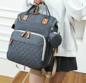 Модный многофункциональный рюкзак с термоотделом, USB и кошелечком Mommys Urban для мамы и ребенка / Супервместительная