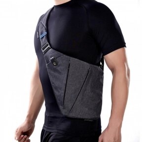 Универсальная сумка-кобура ультратонкая DXYZ (через плечо) Niid Fino Серая (текстиль)