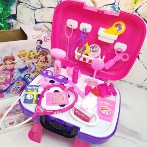 Набор доктора 4 в 1 (медсестры) в розовом чемодане, 37 предметов Принцесса Disney