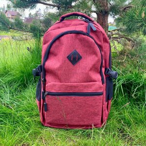 Городской рюкзак Gerk с USB и отделением для ноутбука до 17,32" Красный