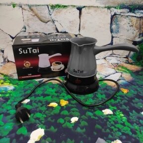 Кофеварка (турка) электрическая SuTai, 500мл Графит. Вкуснейший кофе дома
