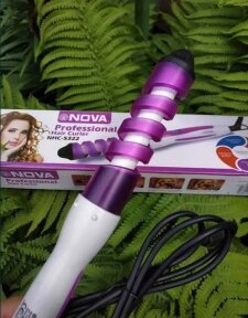 Профессиональная плойка для волос NOVA Professional Hair Curler NHC-5322 (5311) Фиолетовая