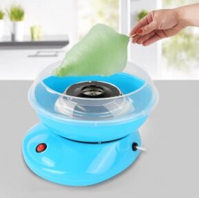 Аппарат для приготовления сладкой ваты Cotton Candy Maker (Коттон Кэнди Мэйкер для сахарной ваты) Голубая