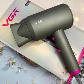 Профессиональный фен для сушки и укладки волос VGR V-400 VOYAGER 1600-2000W (2 темп. режима, 2 скорости)