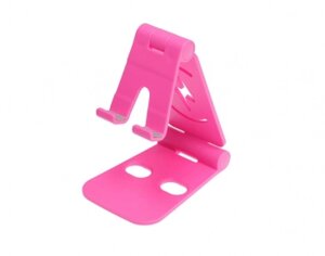 Подставка складная держатель Folding Bracket для мобильного телефона, планшета L-301 Розовый