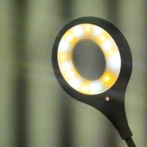 Портативный светодиодный USB светильник на гибком шнуре 29 см. / Гибкая лампа Черный