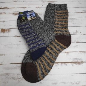 Термоноски Cool Pile Socks, размер 40-46 Сlassic (синий узор)