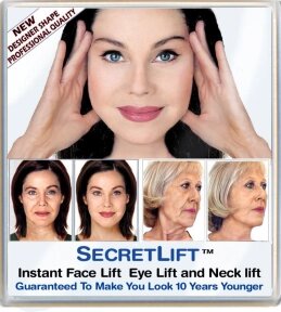 Ликвидация Скрытые ленты патчи для подтяжки лица Secret lift Instant Face, Eye, Neck and Jaw lift для темных волос