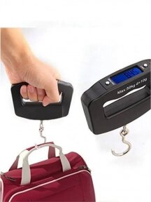 Ручные багажные весы (Безмен) электронные цифровые с LCD дисплеем Electronic Luggage Scale до 50 кг