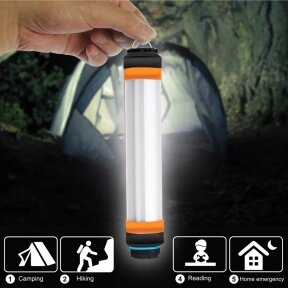 Универсальный походный водонепроницаемый перезаряжаемый USB светильник Rechargeable waterproof lamp модель t-30 8 в 1