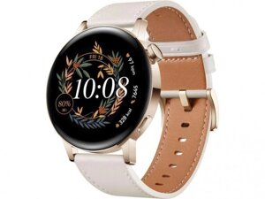 Умные часы Huawei GT 3 MIL-B19 Gold SS-White Leather 55027149