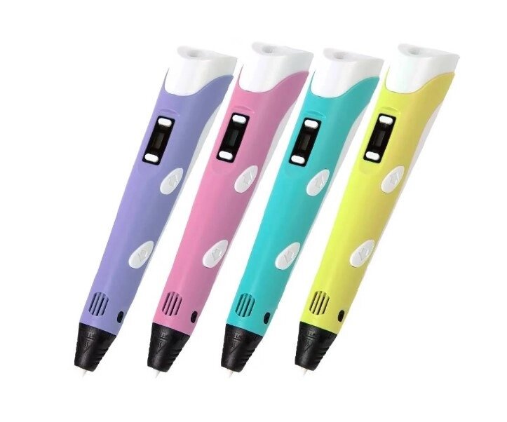 3D Ручка с LCD-дисплеем (2 поколение) 3DPEN-2 (голубая, фиолетовая, желтая) ##от компании## Sale Market - Магазин крутых цен! - ##фото## 1