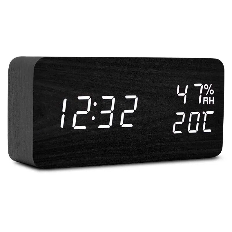 Часы электронные настольные Digital Voice-Control Wooden Clock VST-862S ##от компании## Sale Market - Магазин крутых цен! - ##фото## 1