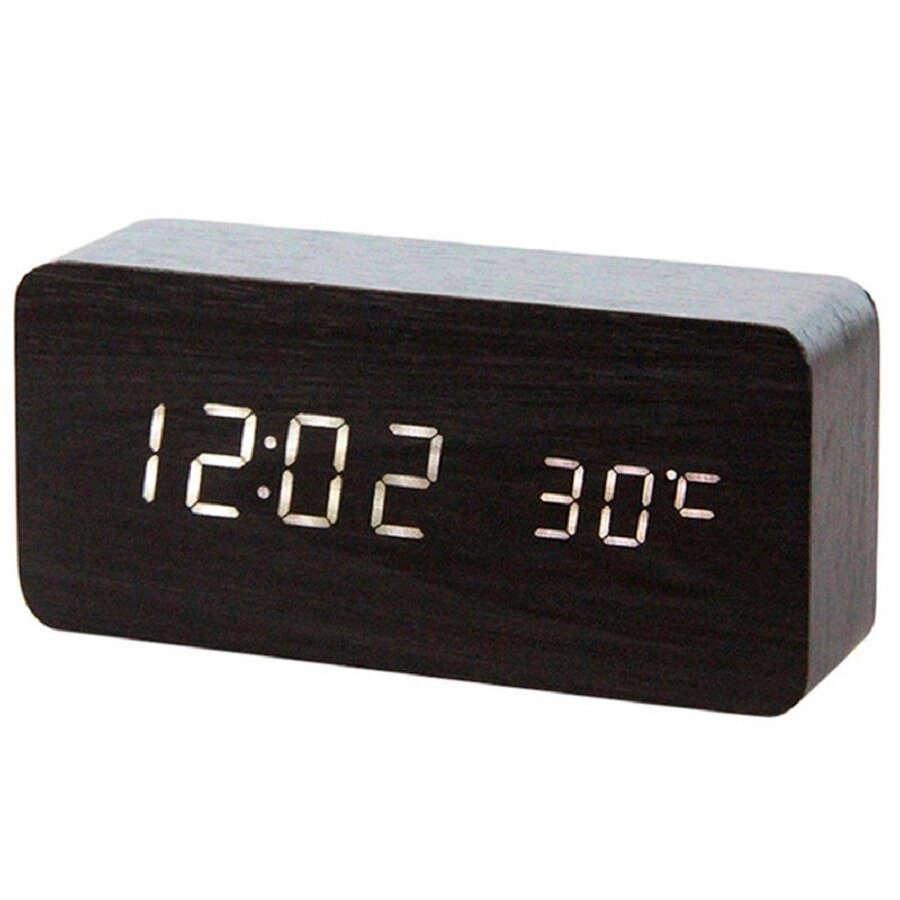 Часы электронные настольные LED Wooden Clock VST-862 ##от компании## Sale Market - Магазин крутых цен! - ##фото## 1