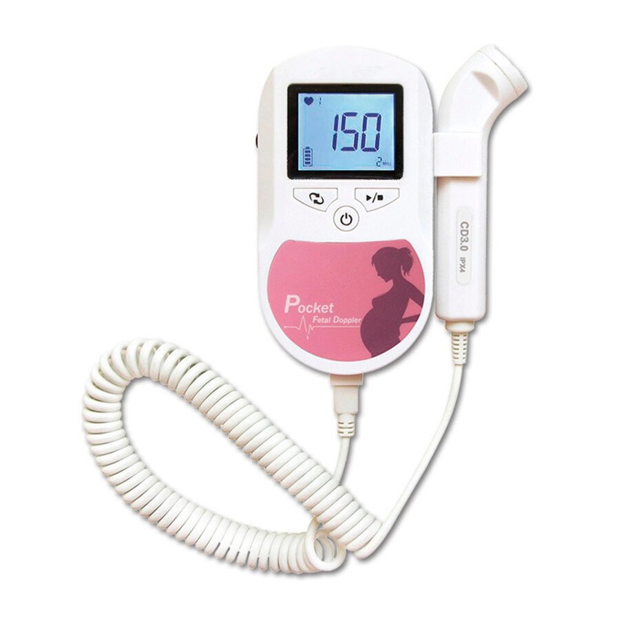 Допплер для беременных фетальный с дисплеем прослушивающий сердцебиение ребенка Contec Pocket Fetal Doppler от компании Sale Market - Магазин крутых цен! - фото 1