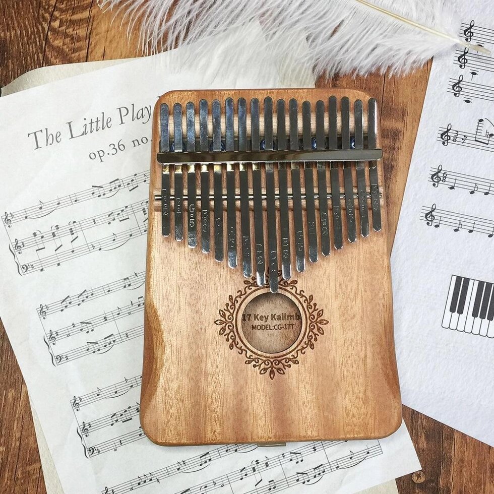 Музыкальный инструмент Калимба 17 клавиш дерево - творческая музыкальная шкатулка для любого уровня от компании Sale Market - Магазин крутых цен! - фото 1