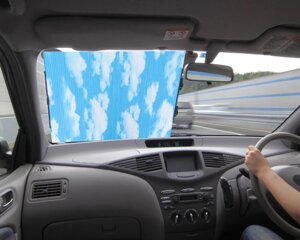 Телескопическая автоматическая штора для автомобиля, для дома