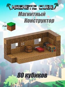 Магнитный конструктор Minecraft развивающие блоки