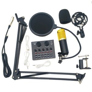 Профессиональный конденсаторный микрофон BM-800 (кронштейн, два попфильтра, звуковая карта) в Минске от компании Sale Market - Магазин крутых цен!