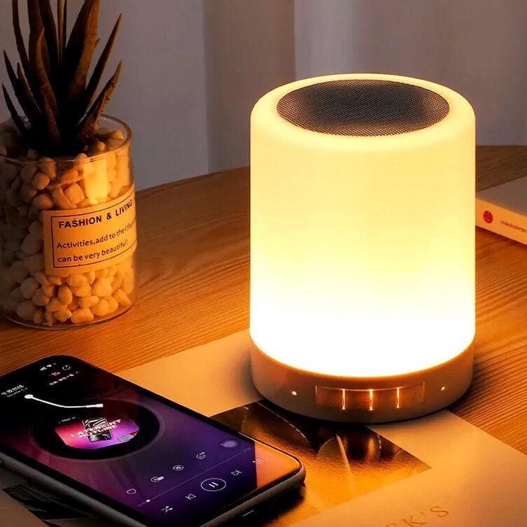 Портативная Bluetooth колонка с подсветкой ночник Touch Lamp Portable Speaker CL-671 от компании Sale Market - Магазин крутых цен! - фото 1