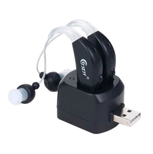 Портативный перезаряжаемый USB усилитель звука заушный от компании Sale Market - Магазин крутых цен! - фото 1