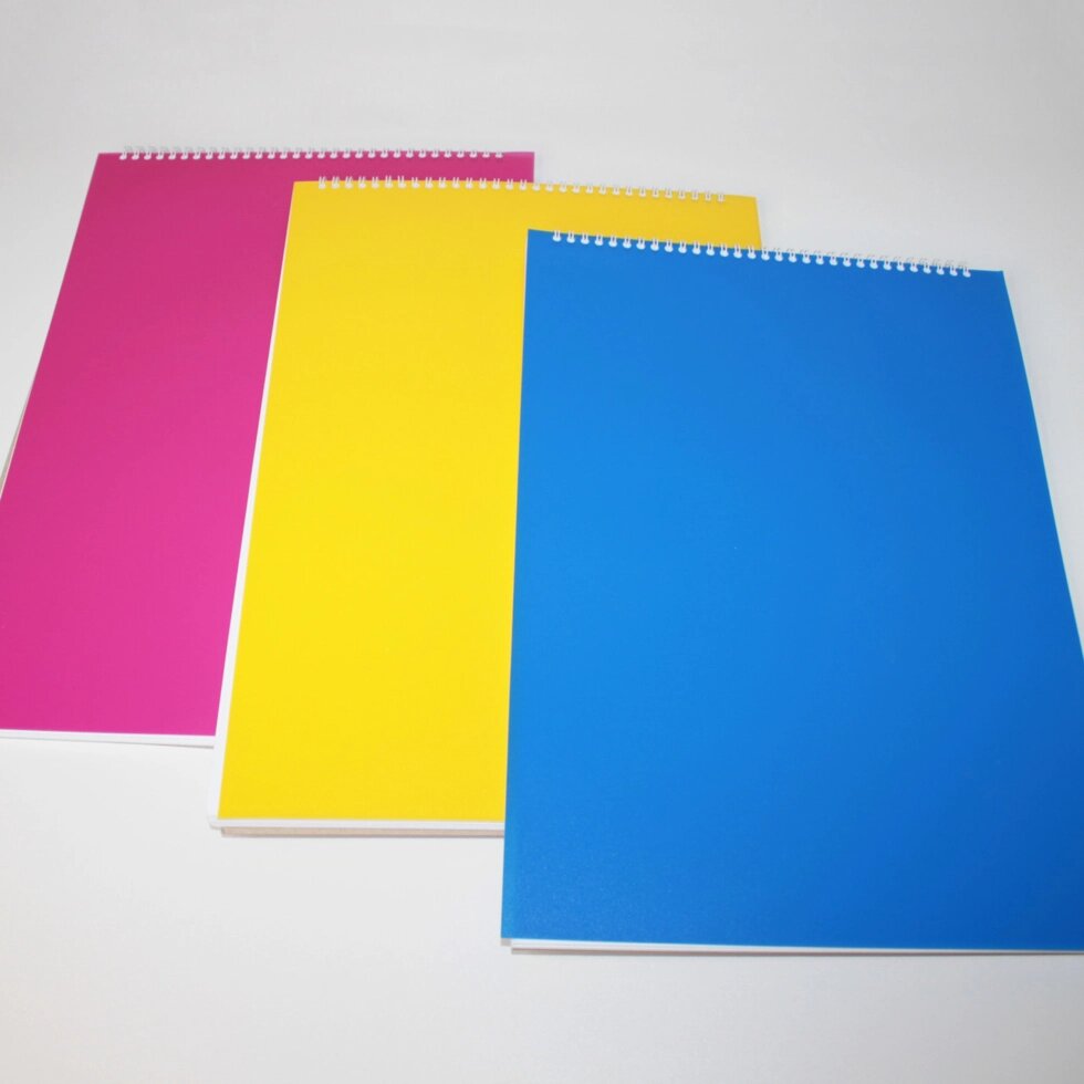Скетчбук А3 60 листов на гребне (розовый, жёлтый, синий) ##от компании## Sale Market - Магазин крутых цен! - ##фото## 1