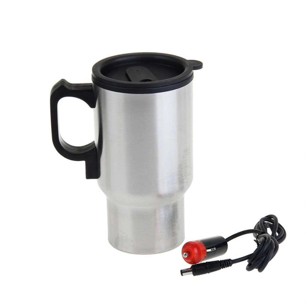 Термокружка c подогревом от прикуривателя Heated Travel Mug 450 мл от компании Sale Market - Магазин крутых цен! - фото 1