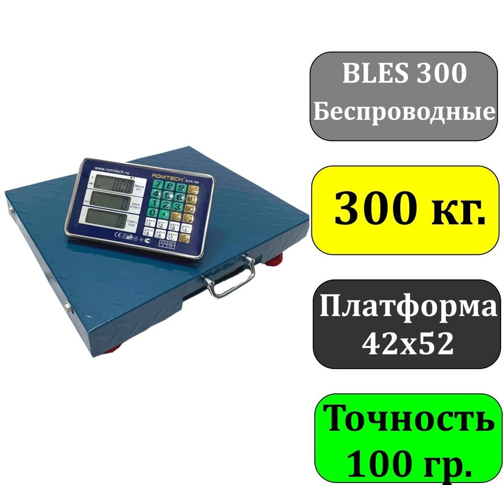 Весы беспроводные торговые напольные электронные на 300кг - распродажа