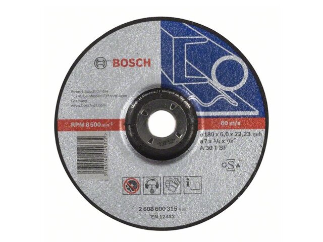 Круг обдирочный 180х6x22.2 мм для металла BOSCH от компании Деком: надежный инструмент с доставкой по Беларуси - фото 1