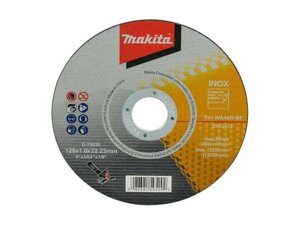 Абразивный отрезной диск для стали/нержавеющей стали плоский WA46R, 125х1х22,23 ( 125х1х22,23, для стали) (MAKITA)