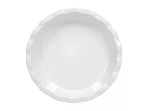 Форма для запекания керамическая, круглая с фигурным краем, 28х28х5 см, 1, 5 л, белая, MARMITON