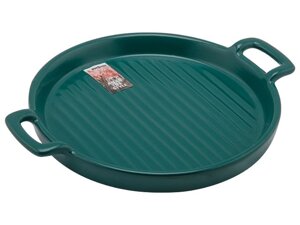 Тарелка-блюдо керамическая, 23.5х18.5х2.5 см, серия ASIAN, зеленая, PERFECTO LINEA