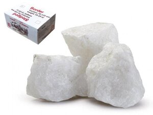 Камень для бани Кварц (жаркий лед), колотый, коробка по 10 кг, ARIZONE
