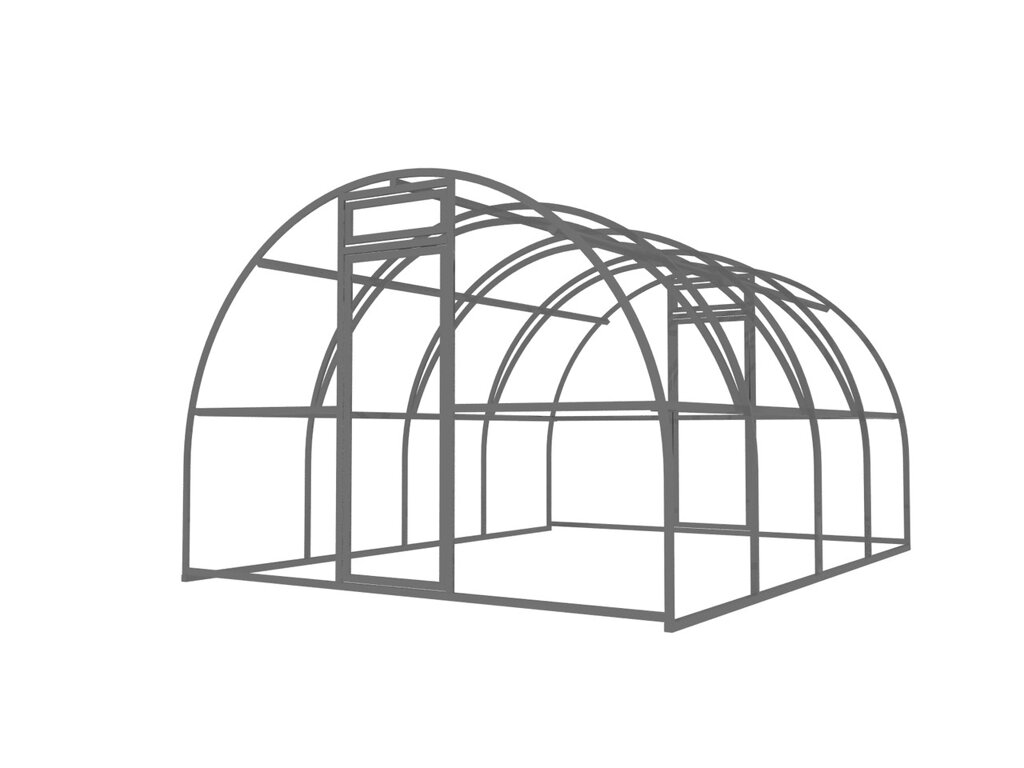 Каркас теплицы без поликарбоната Петровна 3*6 м 20*20мм шаг 0,67 - заказать