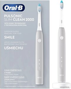 Oral-B Pulsonic Slim Clean 2000 (серый)