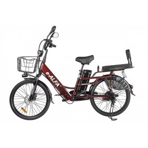 Электровелосипед e-ALFA Lux Коричневый