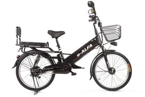 Электровелосипед Green City e-ALFA GL чёрный