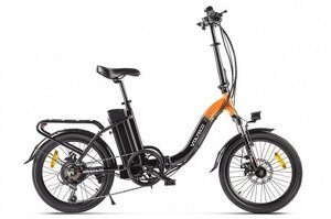 Электровелосипед Volteco Flex Up чёрно-оранжевый