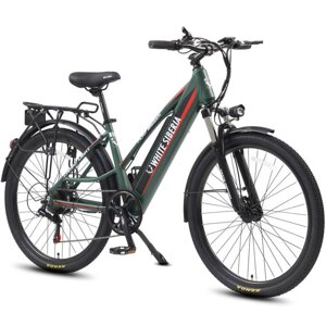 Электровелосипед WHITE siberia CAMRY LIGHT 500W (зелёный)