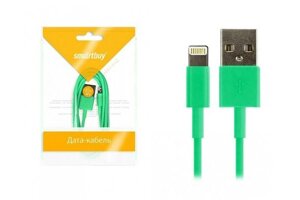 Дата-кабель Smartbuy USB - 8-pin для Apple, зеленый